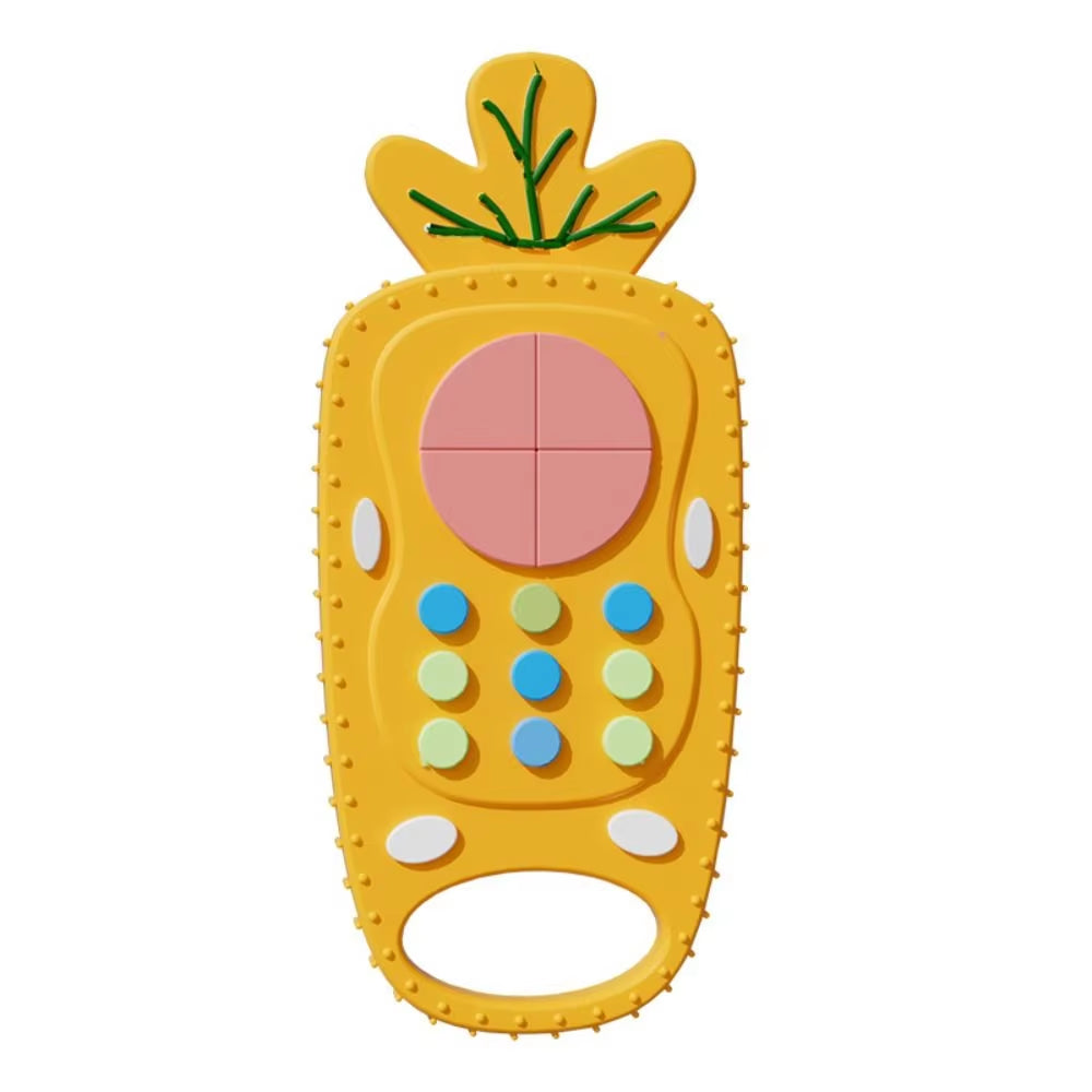 1Pc Baby Silicone Teether Toys Remote Control Shape Teether Rodent Gum Pain Relief Teething Toy Kids Sensory Educational