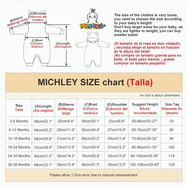 Winter Baby Rompers Hooded Flannel Cosplay Toddler Infant Clothes Overall Bodysuits Jumpsuit Costume for Kids Girl Boy