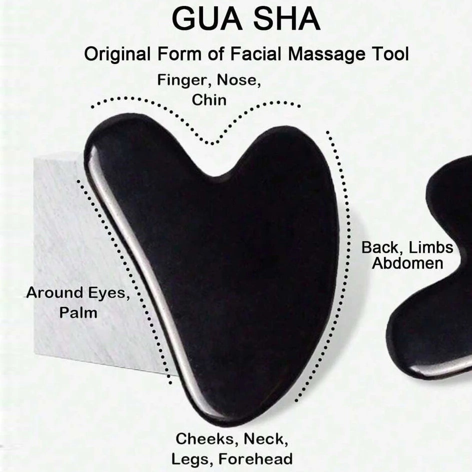Gua Sha and Jade Stone Facial Massage Roller