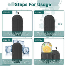 Load image into Gallery viewer, Ice Face Roller Ice Cube Beauty Massage Silicone Ice Mold for Eye Puffiness Ice Facial Roller Shrink Pores