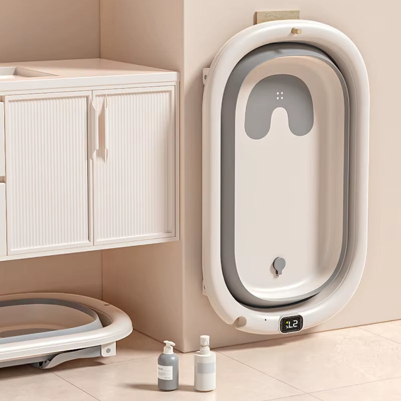 Digital Temperature Sensitive Baby Bath Tub Large Household Portable Folding Bath Tub Children'S Bath Tub Children'S Bath Tub