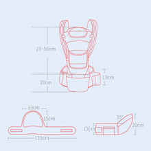 Load image into Gallery viewer, Newborn Ergonomic Baby Carrier Backpack Infant Baby Hipseat Carrier Front Facing Ergonomic Kangaroo Baby Wrap Sling Travel