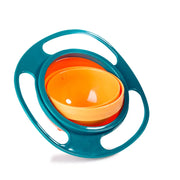 Magic Gyro Bowl 360 Degree Rotate Spill-Proof Bowls with Lid Plastic Creative Dishes Practice Feeding Bowls for Toddler Baby Kid