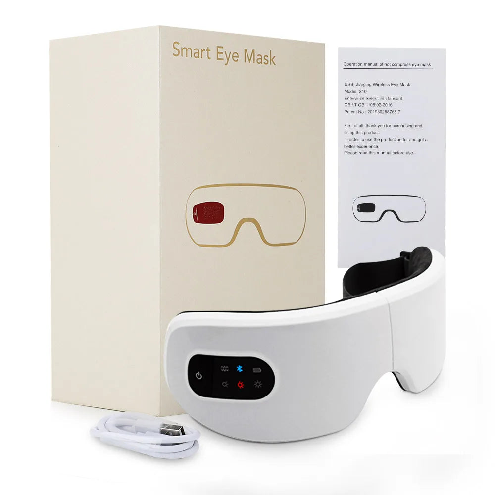 Smart Eye Massager with Heat and Compression