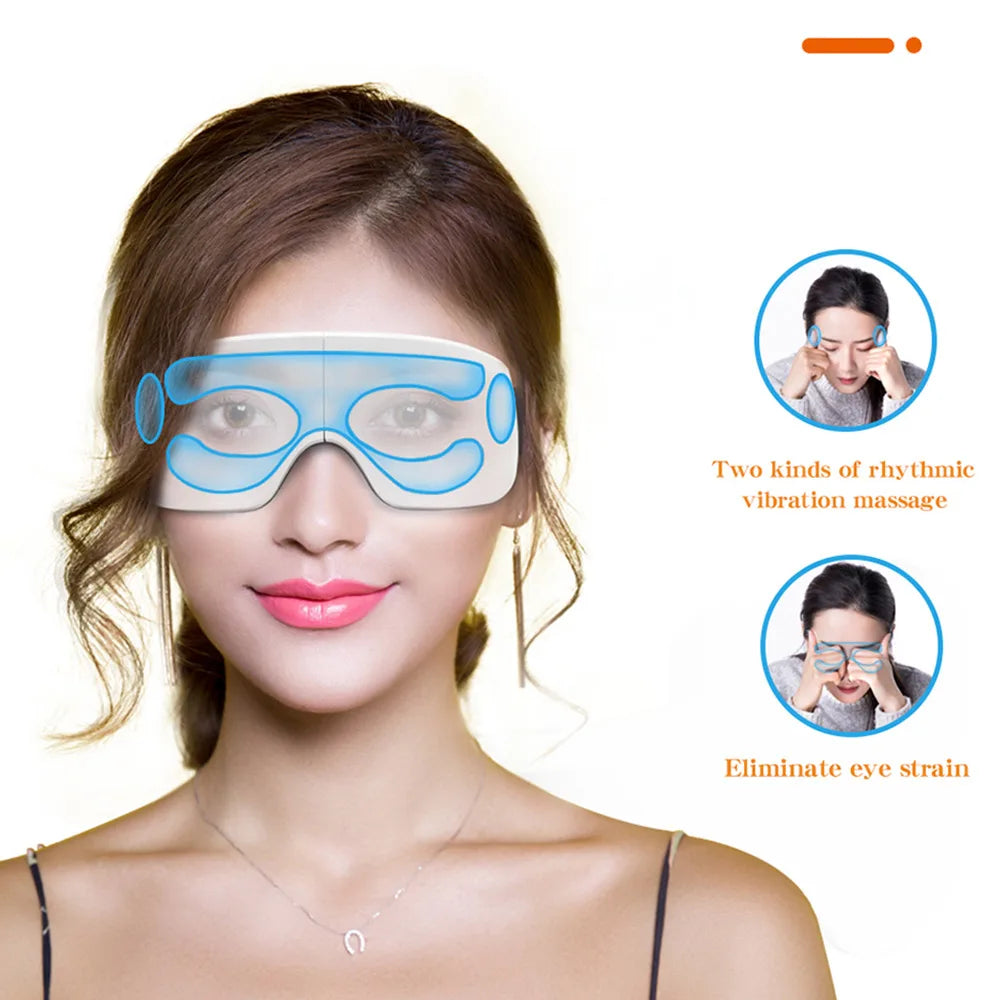 Smart Eye Massager with Heat and Compression