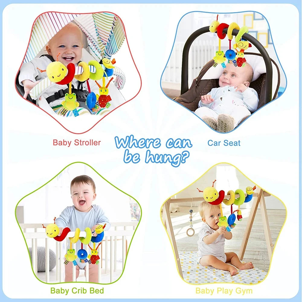 Hanging Musical Spiral Toy for Cribs or Strollers