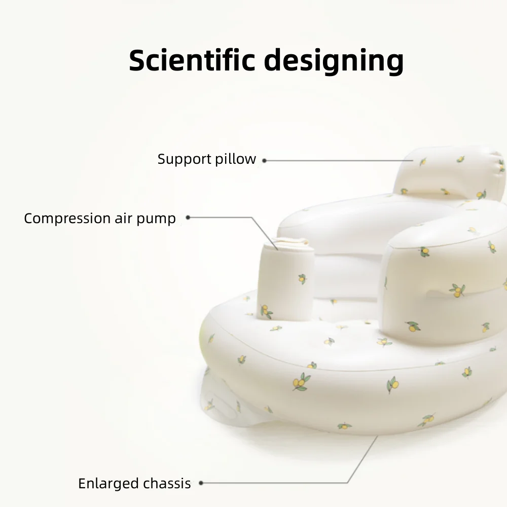 Anti-Fall Back Support Baby Inflatable Sofa Chair Back 
