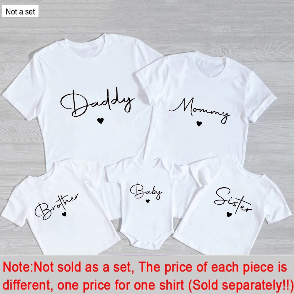 Printed Short Sleeve Family Matching Outfits