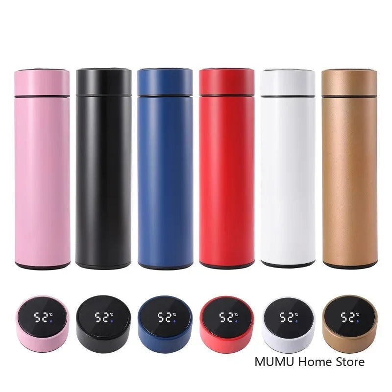 500ML Intelligent Cold and Heat Thermos Temperature Bottle