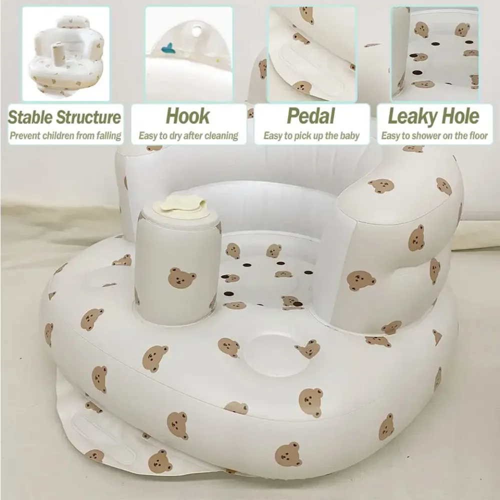 Anti-Fall Back Support Baby Inflatable Sofa Chair Back 