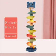Load image into Gallery viewer, Motor Skill development Rotating Rainbow Tower Puzzle