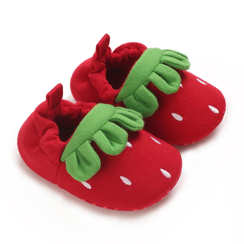Cute Slippers for Babies Aged 0-18 Months, Suitable Forautumn And, Featuring Plush Lining for Warmth, Soft Solesfor Comfort