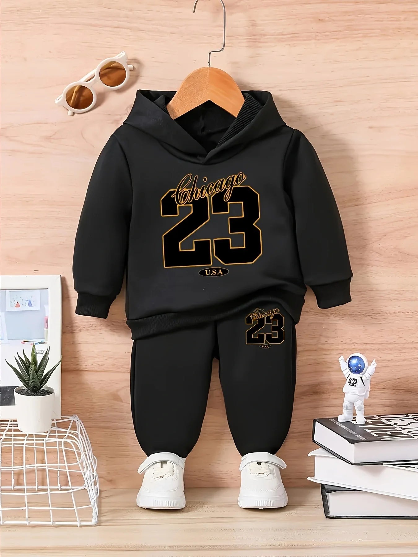 Baby Boy Long Sleeved Hooded Set
