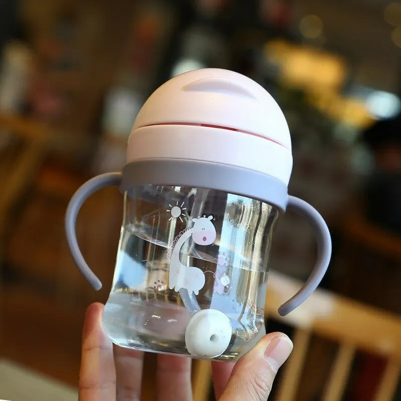Baby Feeding Bottle with Straw
