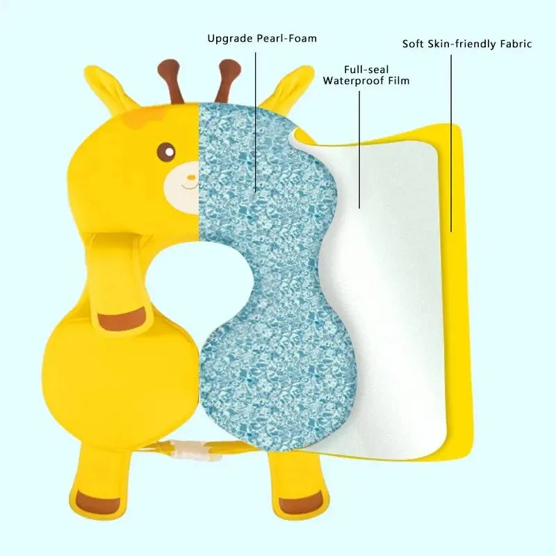 Non Inflatable Baby Swim Float with Seat & Shoulder Straps 