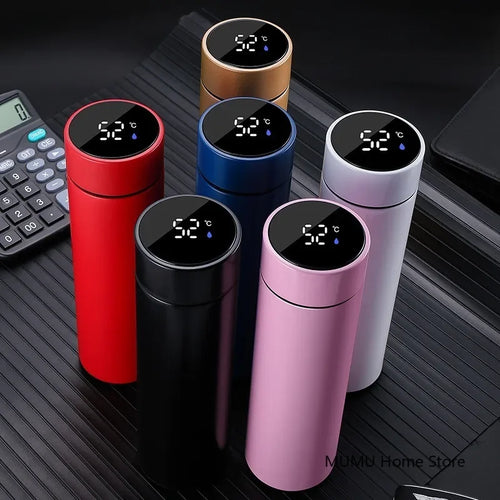 500ML Intelligent Cold and Heat Thermos Temperature Bottle