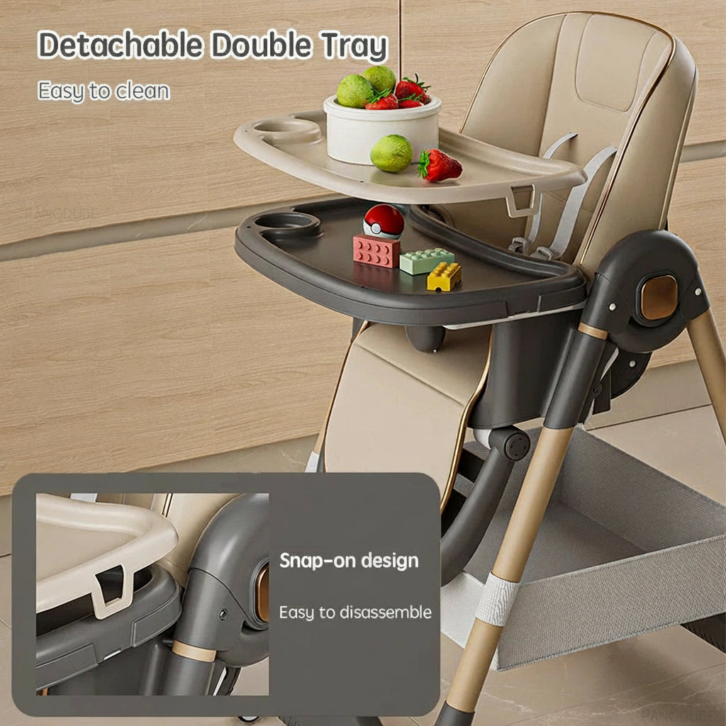 Reclining Baby High Chair for Feeding 