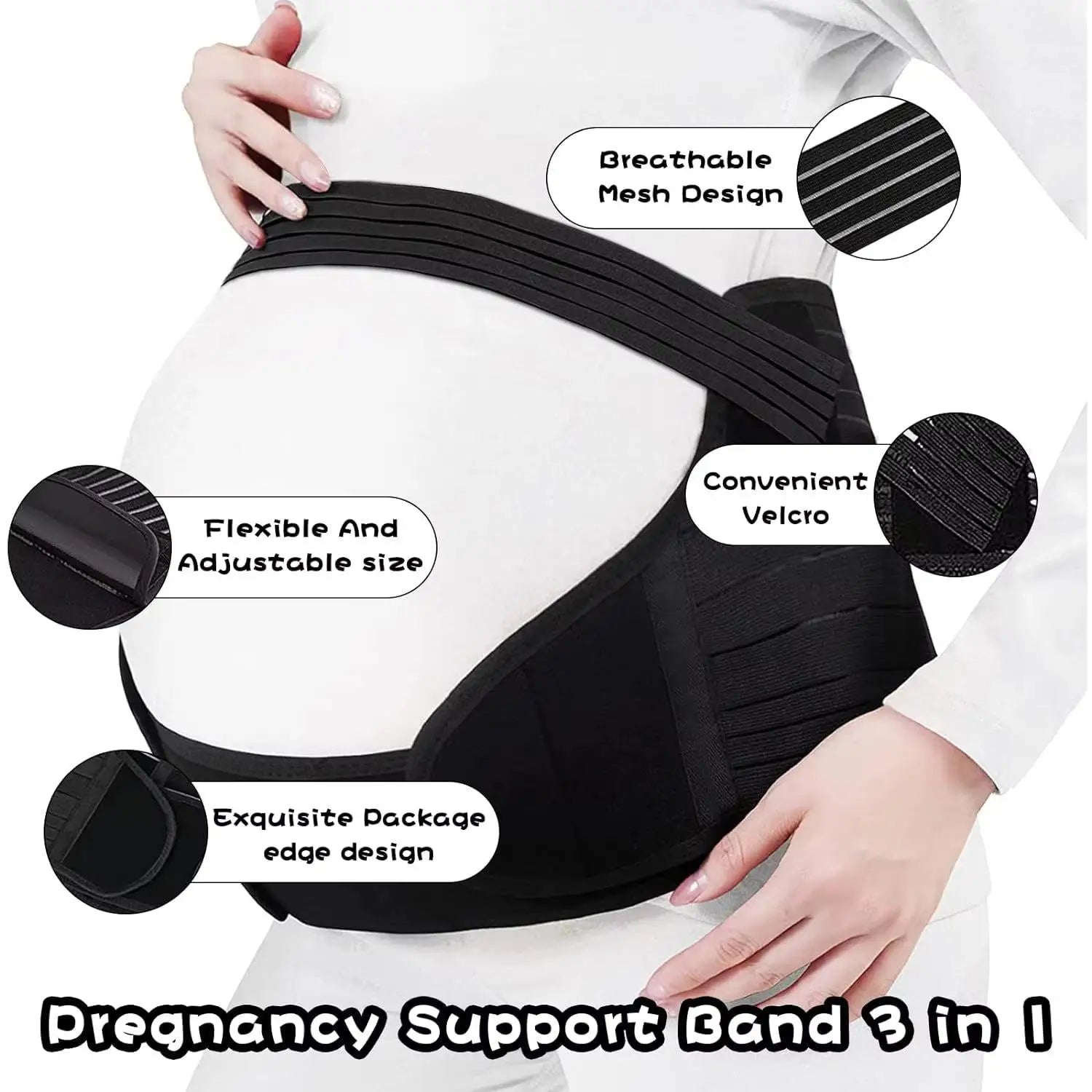 Pregnant Women Belts Expectant Mother Maternity Belly Belt Waist Care Abdomen Support Belly Band Back Brace Pregnancy Protector