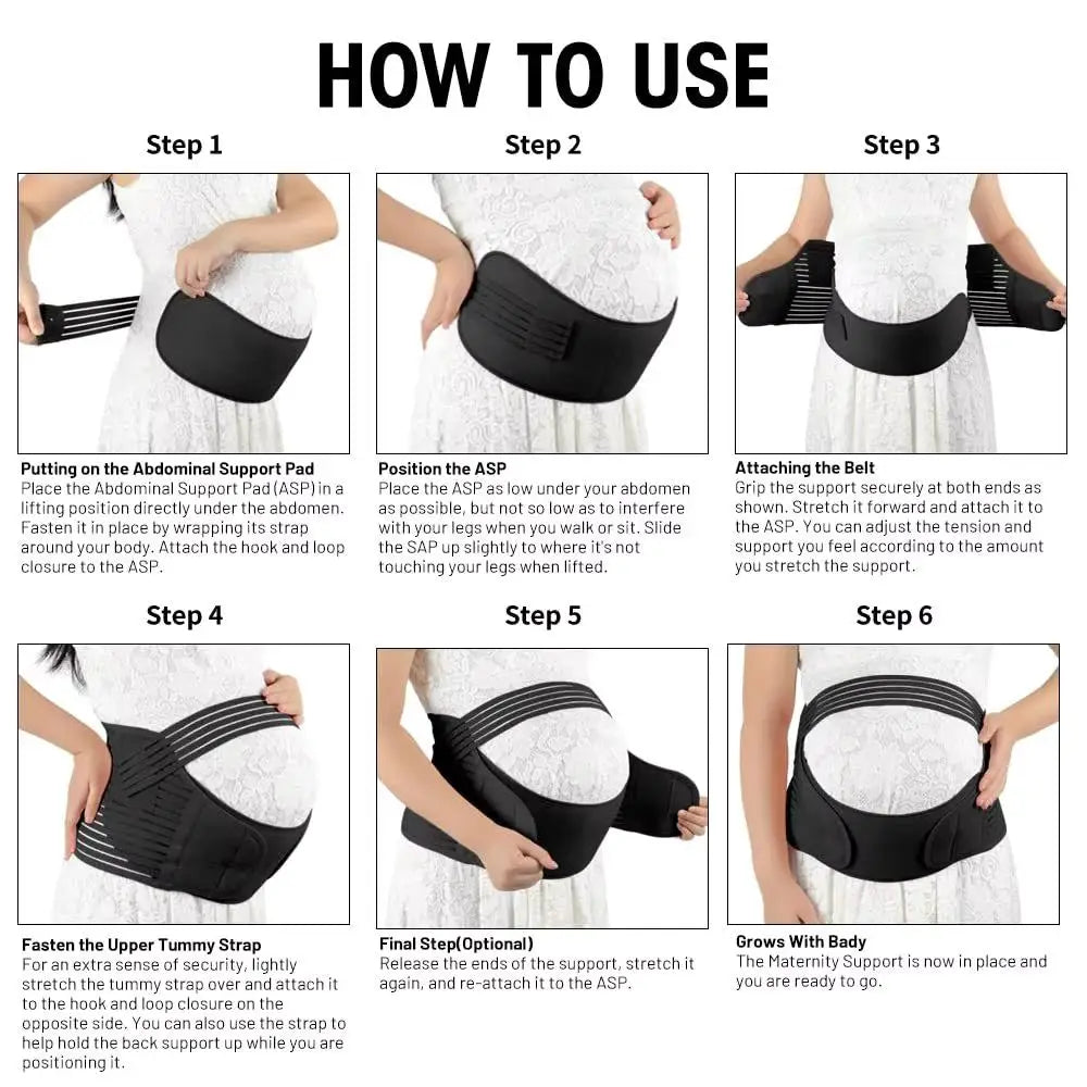 Pregnant Women Belts Expectant Mother Maternity Belly Belt Waist Care Abdomen Support Belly Band Back Brace Pregnancy Protector