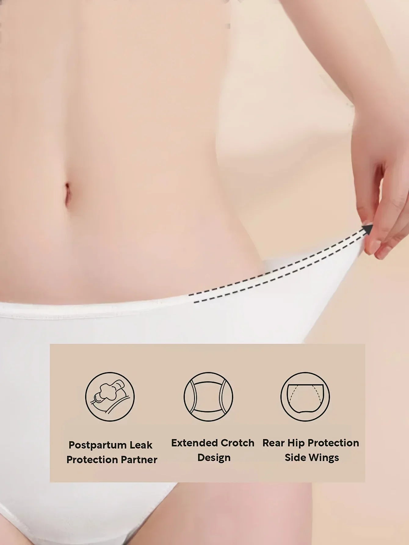 Premium Leak-Proof Women's Disposable Underwear, 5-Piece Set