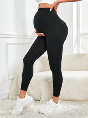 High Waist Pregnancy Leggings Maternity Clothes for Pregnant Women Belly Support Knitted Leggins Body Trousers