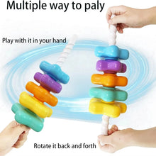 Load image into Gallery viewer, Motor Skill development Rotating Rainbow Tower Puzzle 