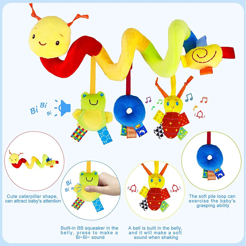 Hanging Musical Spiral Toy for Cribs or Strollers