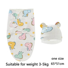 Load image into Gallery viewer, 0-6m Baby Swaddle/Blanket and Hat Set 