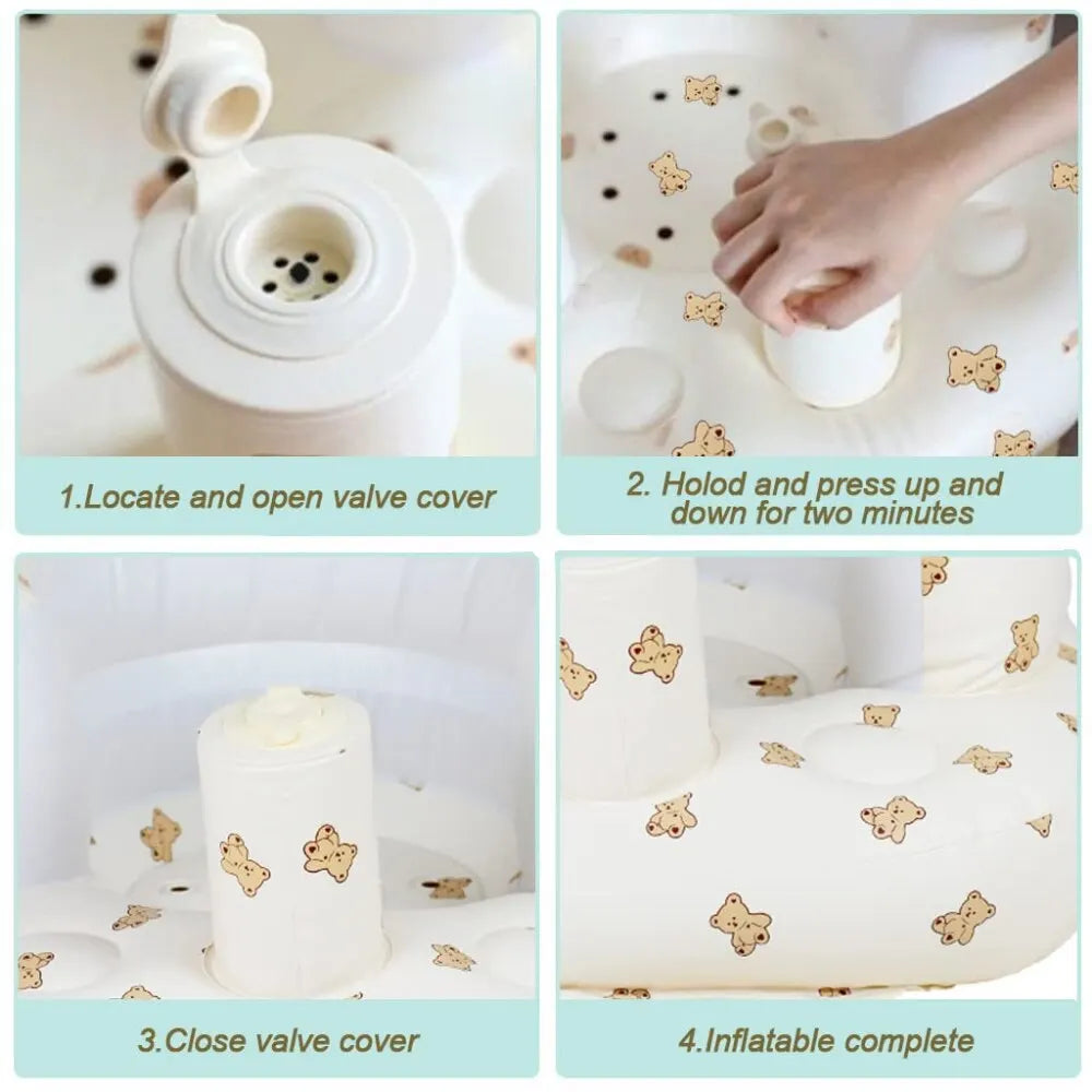 Anti-Fall Back Support Baby Inflatable Sofa Chair Back 