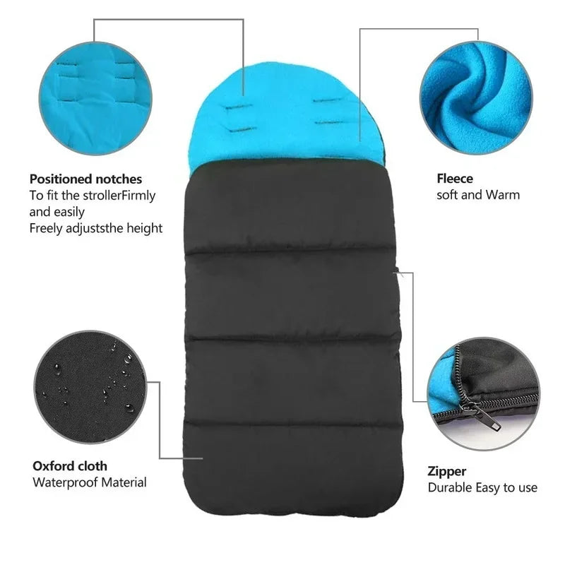 Windproof Stroller Sleeping Bag Cover Blanket