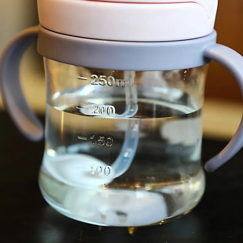 Baby Feeding Bottle with Straw