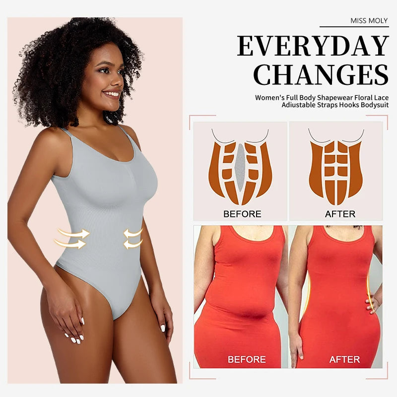 Women's Shape wear Body Suit Grey
