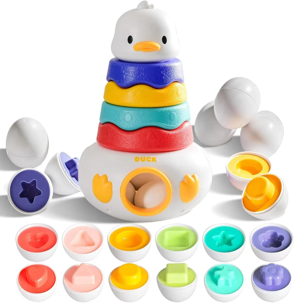 Motor Skill development Rotating Rainbow Tower Puzzle 