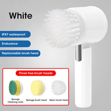 Load image into Gallery viewer, Electric Spin Scrubber, Bathroom Cordless Cleaning Brush Power Scrubber with 5 Replaceable Brush Heads, Electric Cleaning Brush