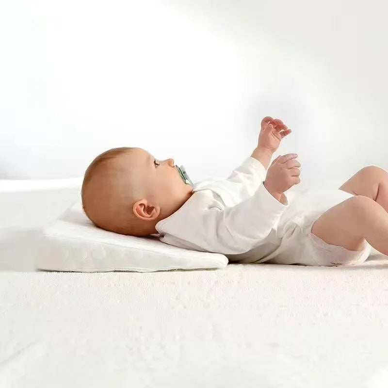Baby Kawaii anti Spitting Milk Slope Cushion Pillow Newborn Memory Pillow Lightweight, Breathable Non Slip Baby Pillow