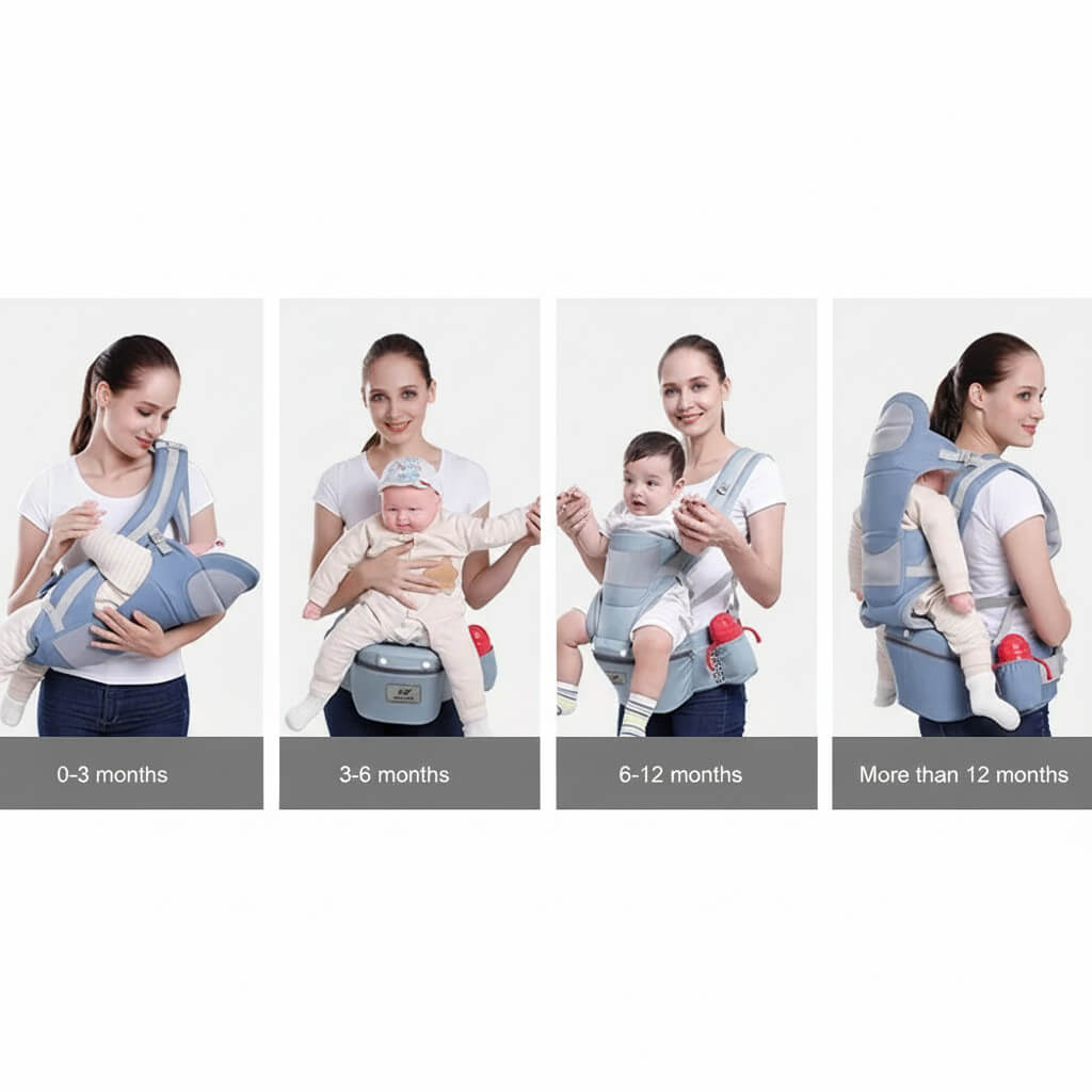 4-Way Ergonomic Baby Carrier and Backpack
