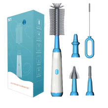Load image into Gallery viewer, Electric Baby Bottle Brush 1500Mah Multipurpose Silicone Cordless Infants Babe Milk Bottle Nipple Clean Brushes with Extensions