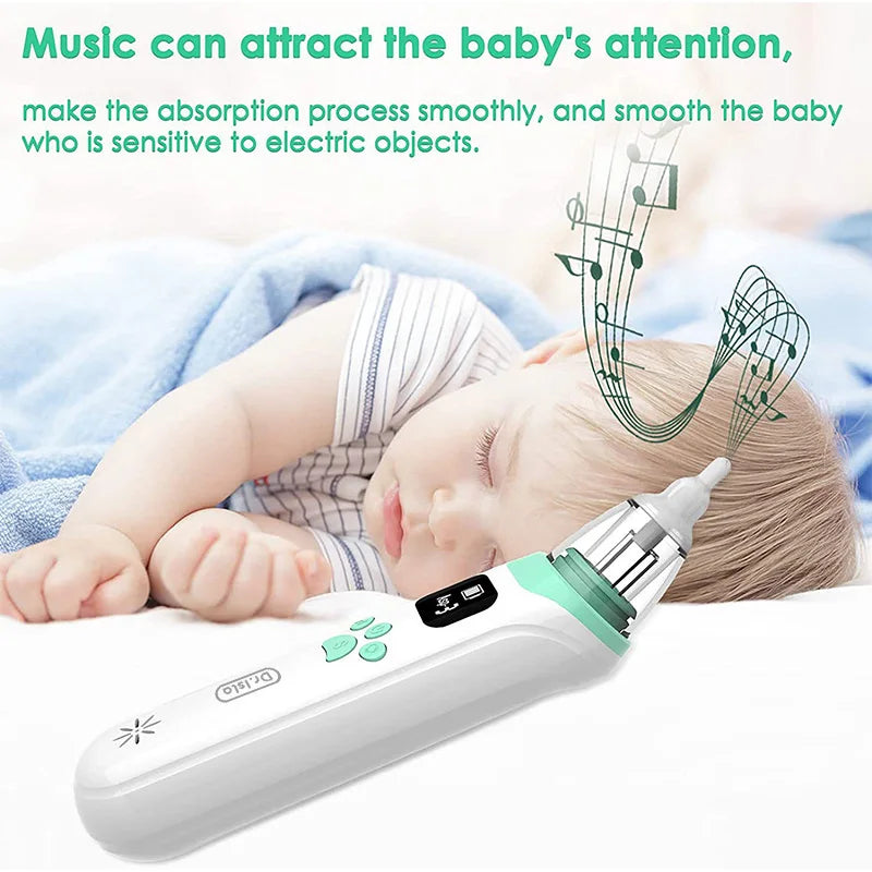 MAMIJOY Baby Nose Cleaner Silicone Adjustable Suction Electric Child Nasal Aspirator Safety Convenient Low Noise U90