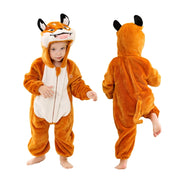 Winter Baby Rompers Hooded Flannel Cosplay Toddler Infant Clothes Overall Bodysuits Jumpsuit Costume for Kids Girl Boy